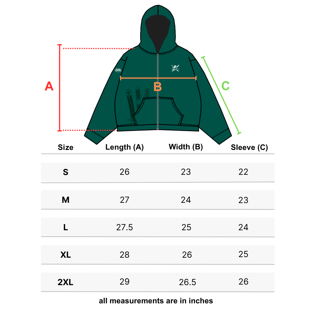 Three Swords Zip-Up